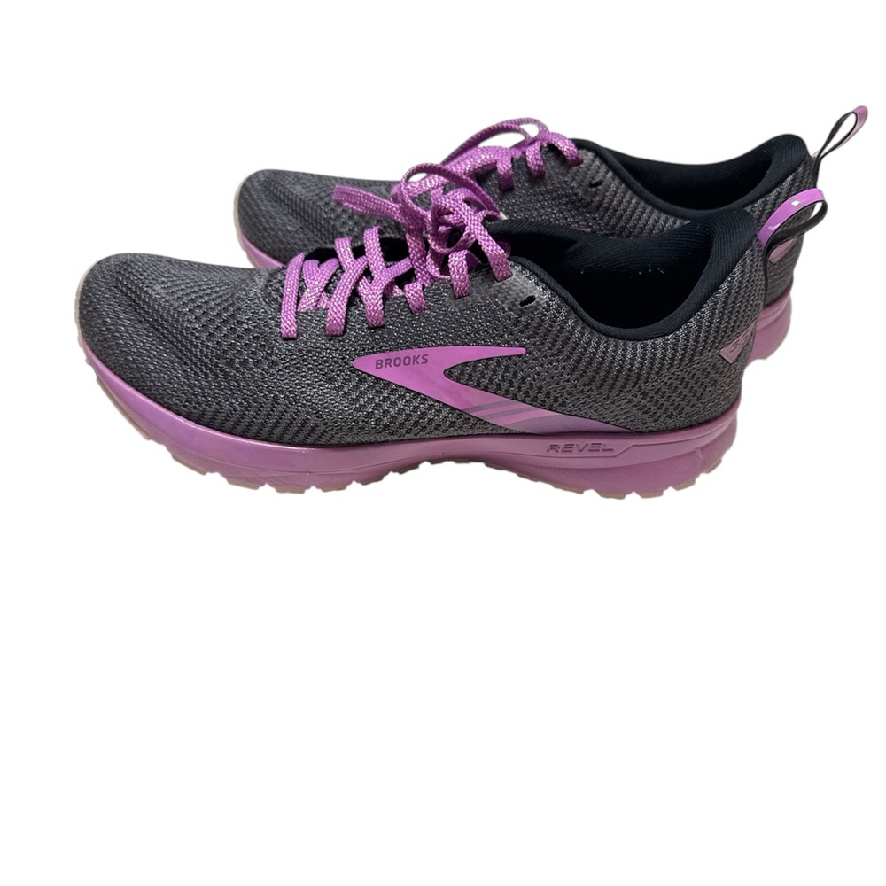 Brooks Women's Gray and Purple Running Shoes Size 9.5